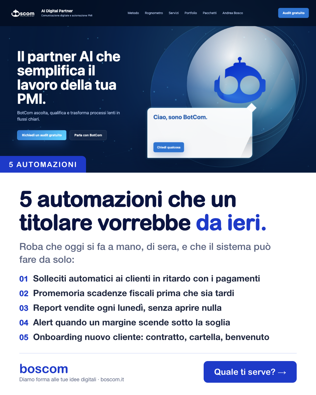 5 automazioni che un titolare di PMI vorrebbe da ieri
